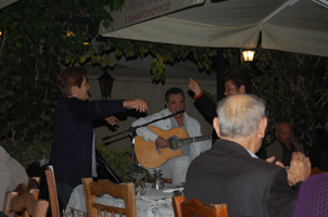 Women Dancing in Athenian Restaurant