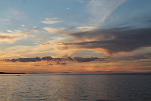 Sunset, Parksville Beach, Vancouver Island, British Columbia