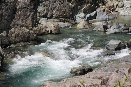 Rocky Stream on the road to Pacific Rim, looking east