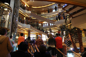 Demonstration in the centre area, Island Princess