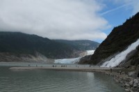 Nugget Falls and Mendenhall Glacier, Juneau, Alaska