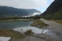 Mendenhall Glacier and Nugget Falls, Juneau Alaska