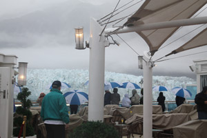 Viewing Margerie Glacier from The Sanctuary, Glacier Bay Alaska