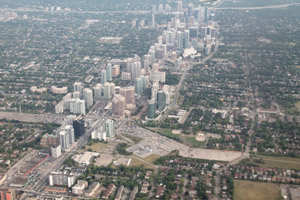 Landing in Toronto